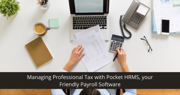 Manage Professional Tax with Payroll Software