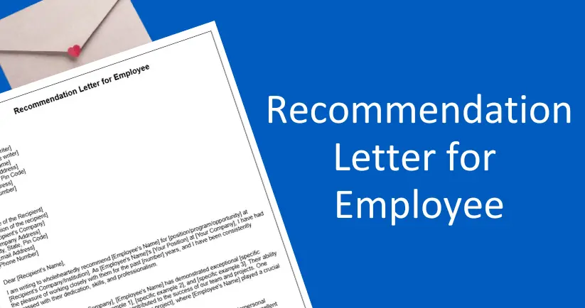 Recommendation Letter for Employee