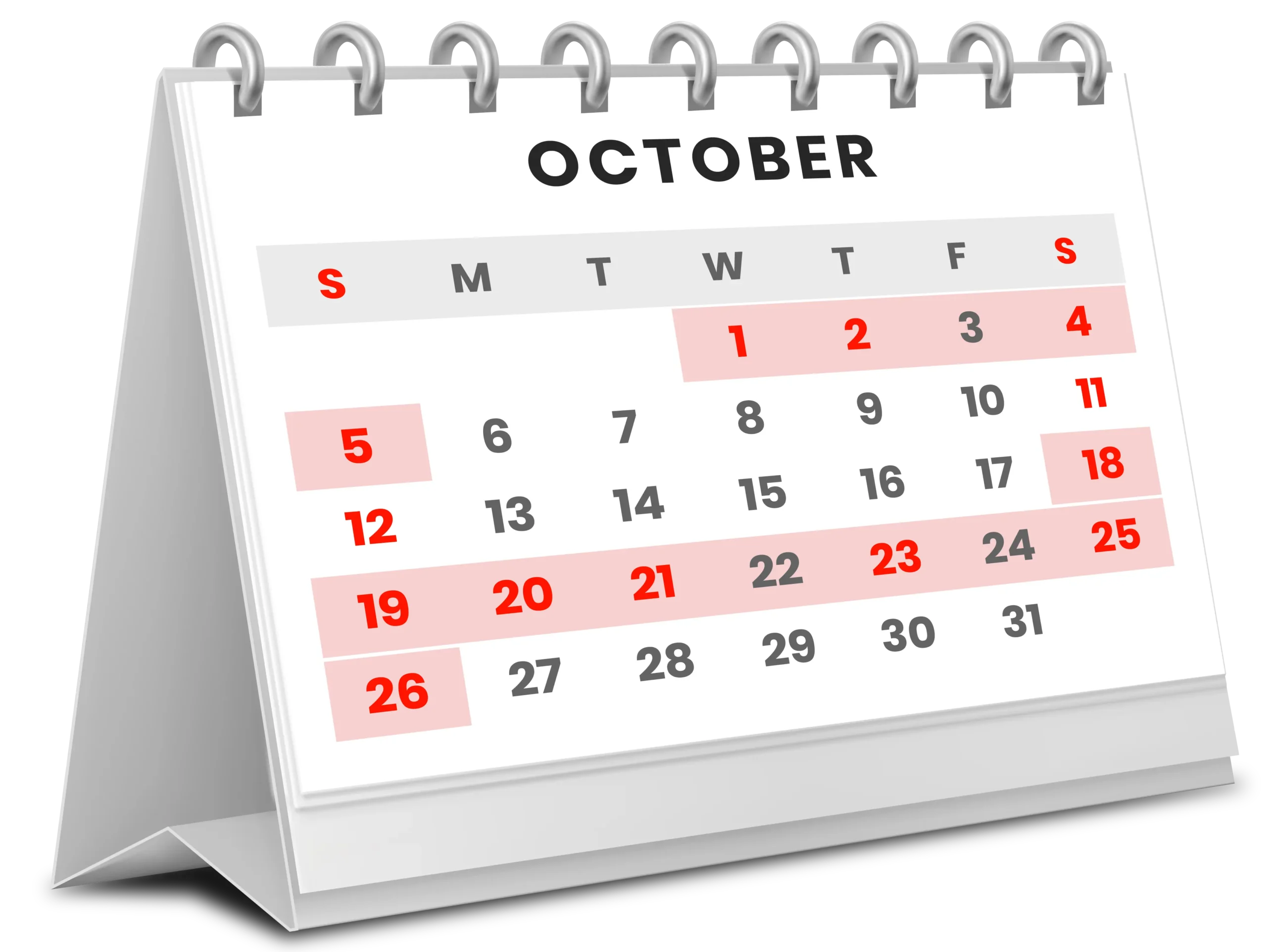 Long weekend in october 2025