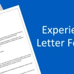 Experience letter format